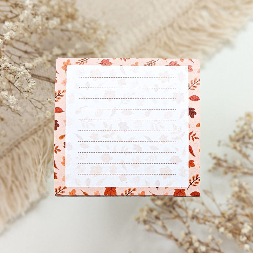FALL LEAVES STICKY NOTE