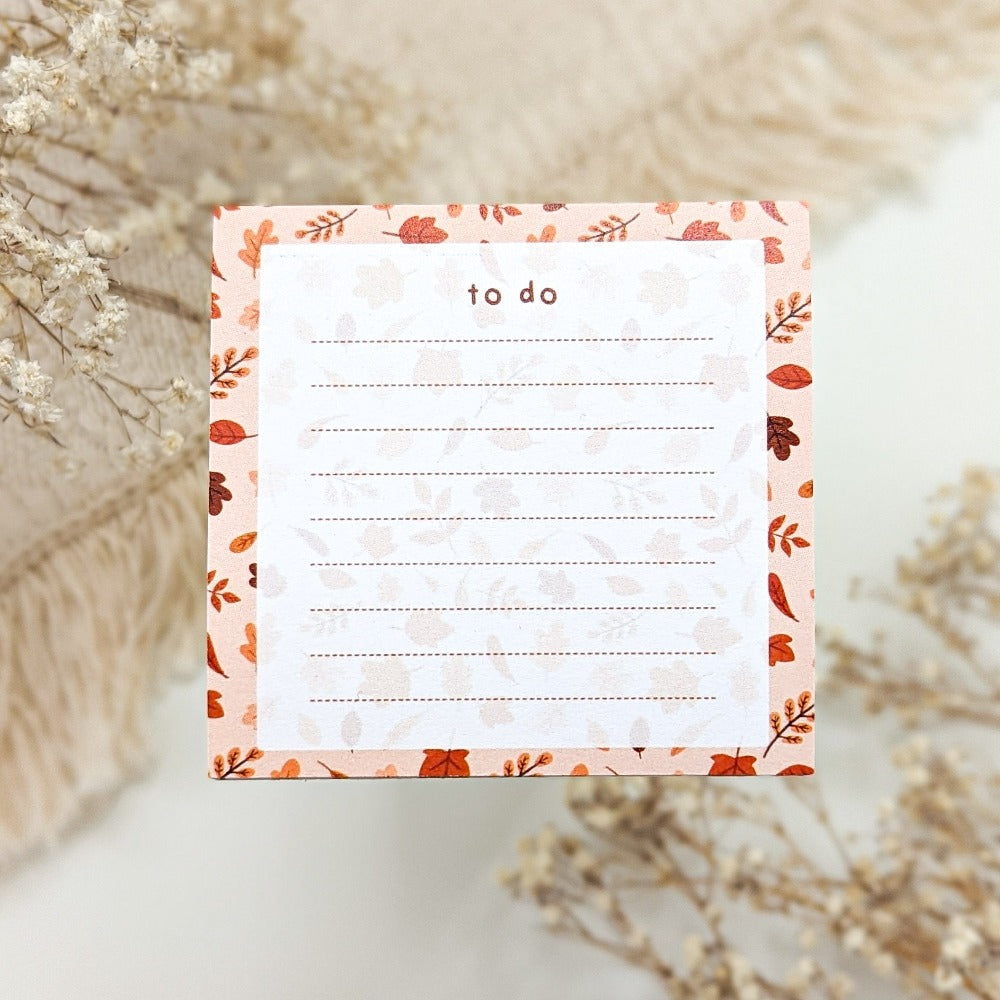 FALL LEAVES STICKY NOTE