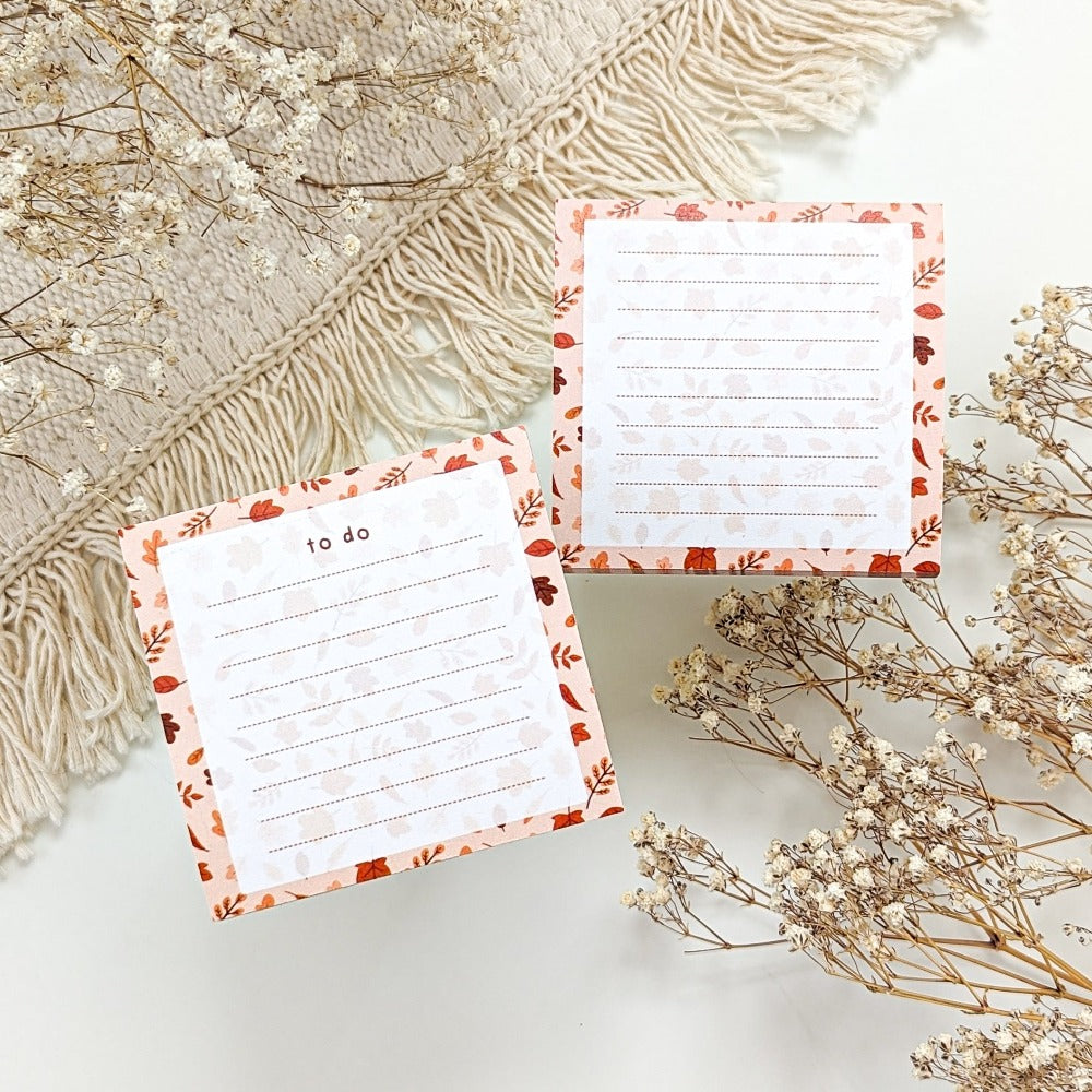 FALL LEAVES STICKY NOTE