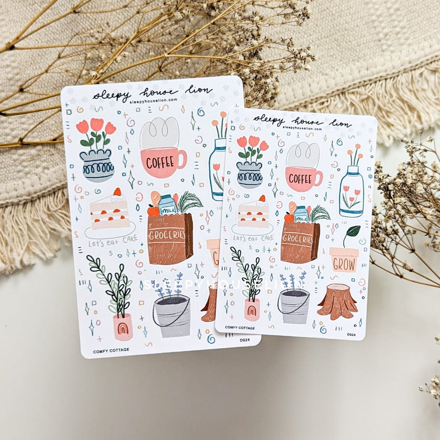 COMFY COTTAGE STICKER SHEET