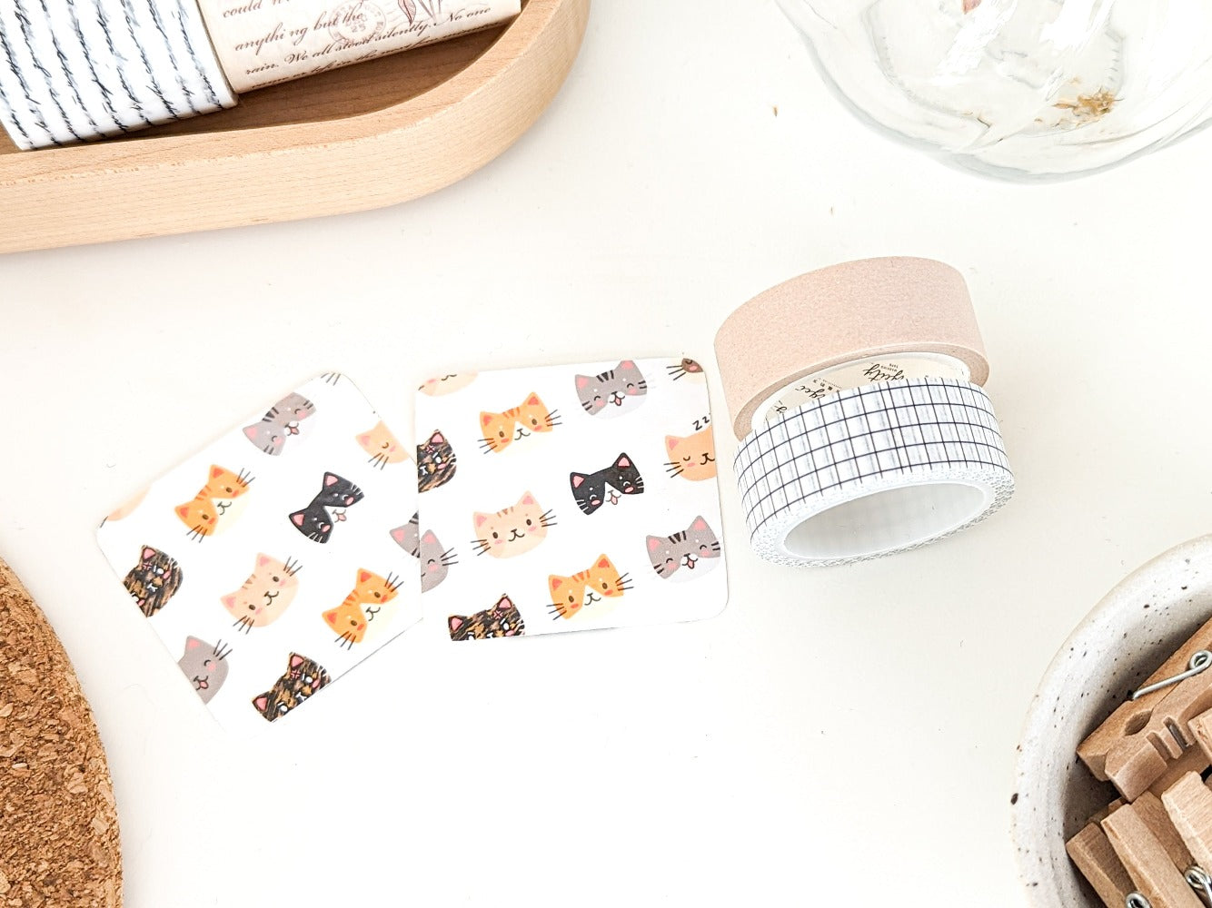 CATTITUDE EXPRESSIONS WASHI CARD