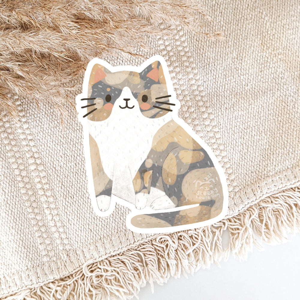 diluter calico tuxedo vinyl sticker
