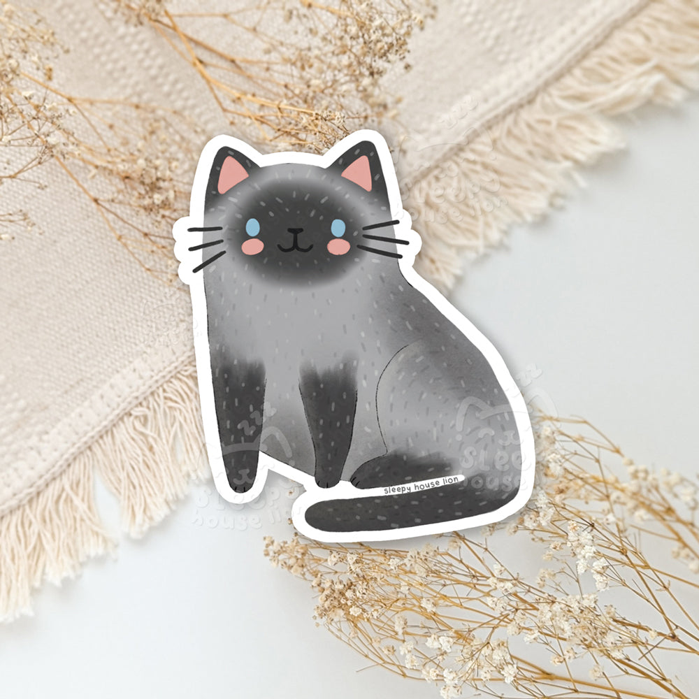 seal point siamese cat vinyl sticker