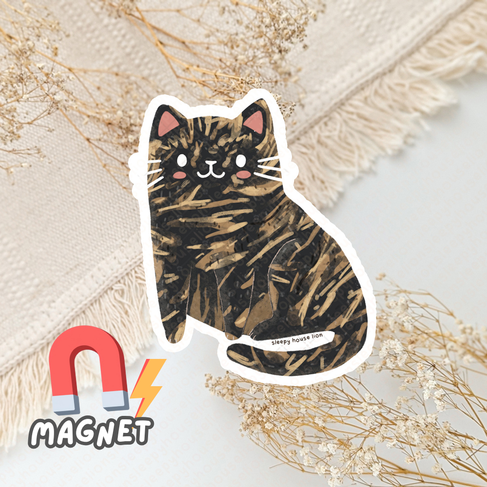 Cartoon tortie magnet