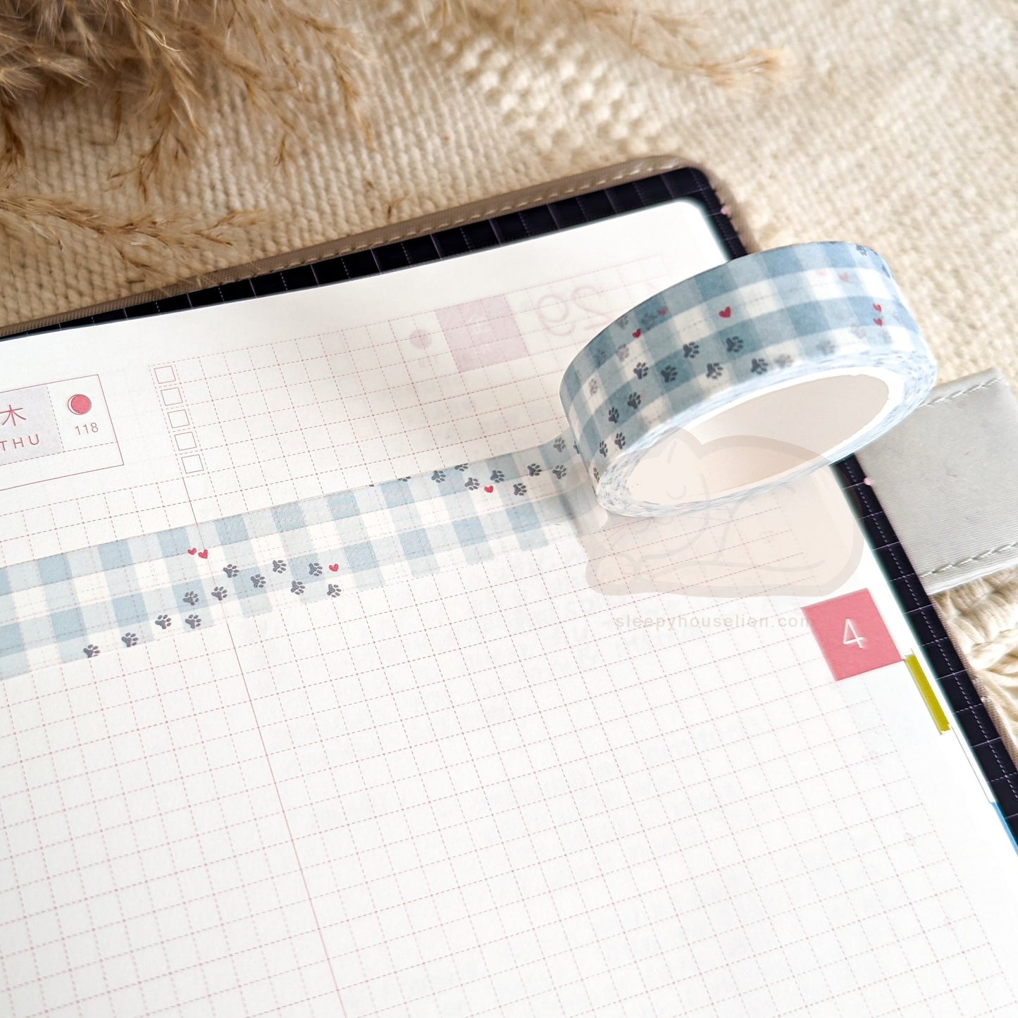PAWS AND PLAID WASHI TAPE
