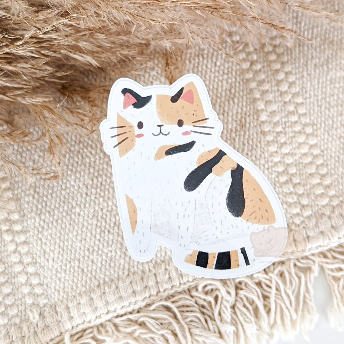 COZY KITTY DIE CUT STICKERS