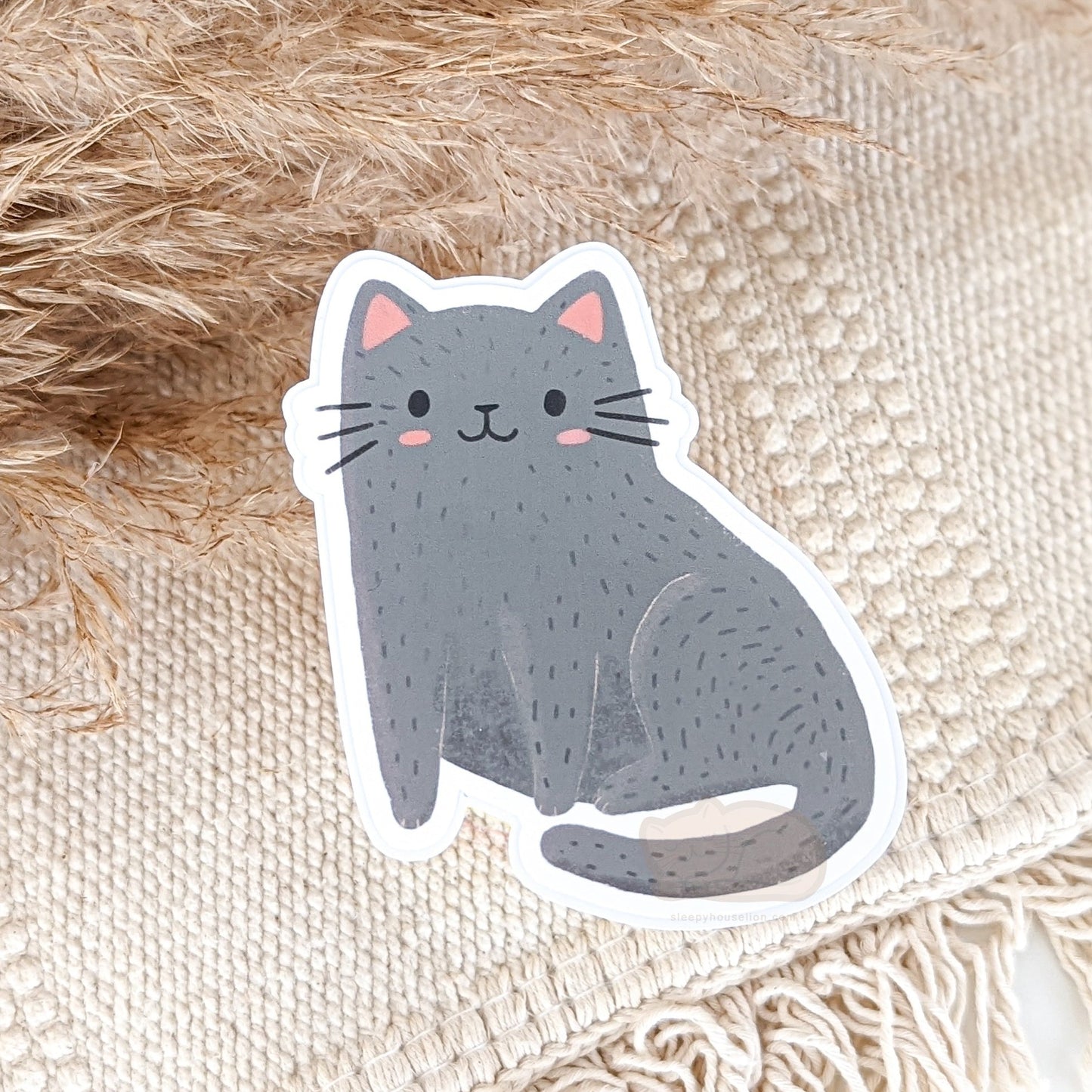 COZY KITTY DIE CUT STICKERS