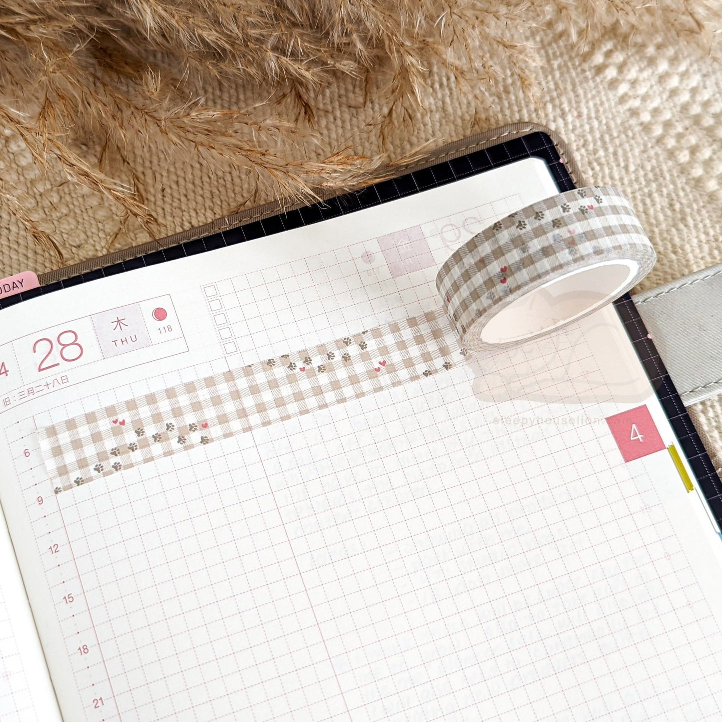 PAWS AND PLAID WASHI TAPE