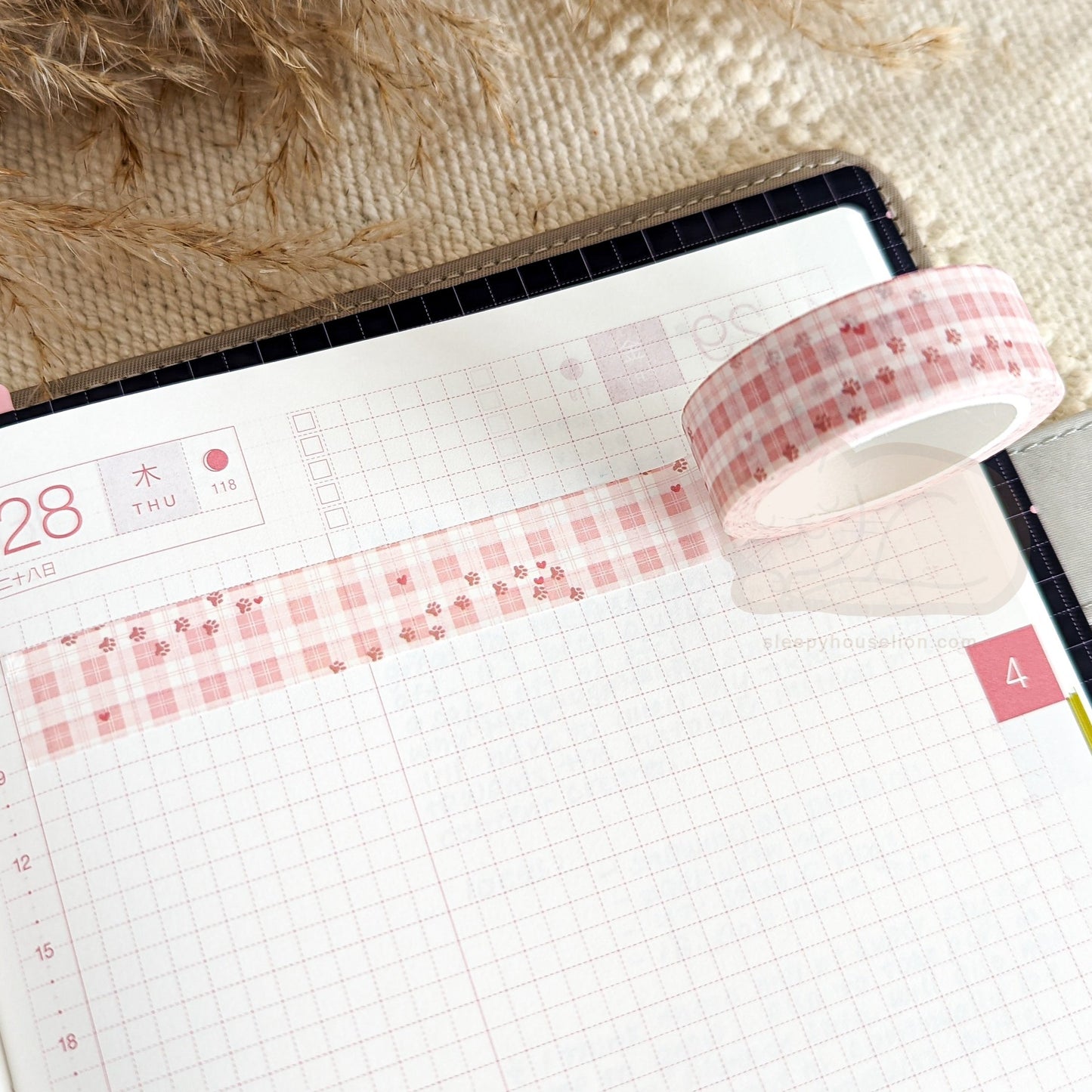 PAWS AND PLAID WASHI TAPE