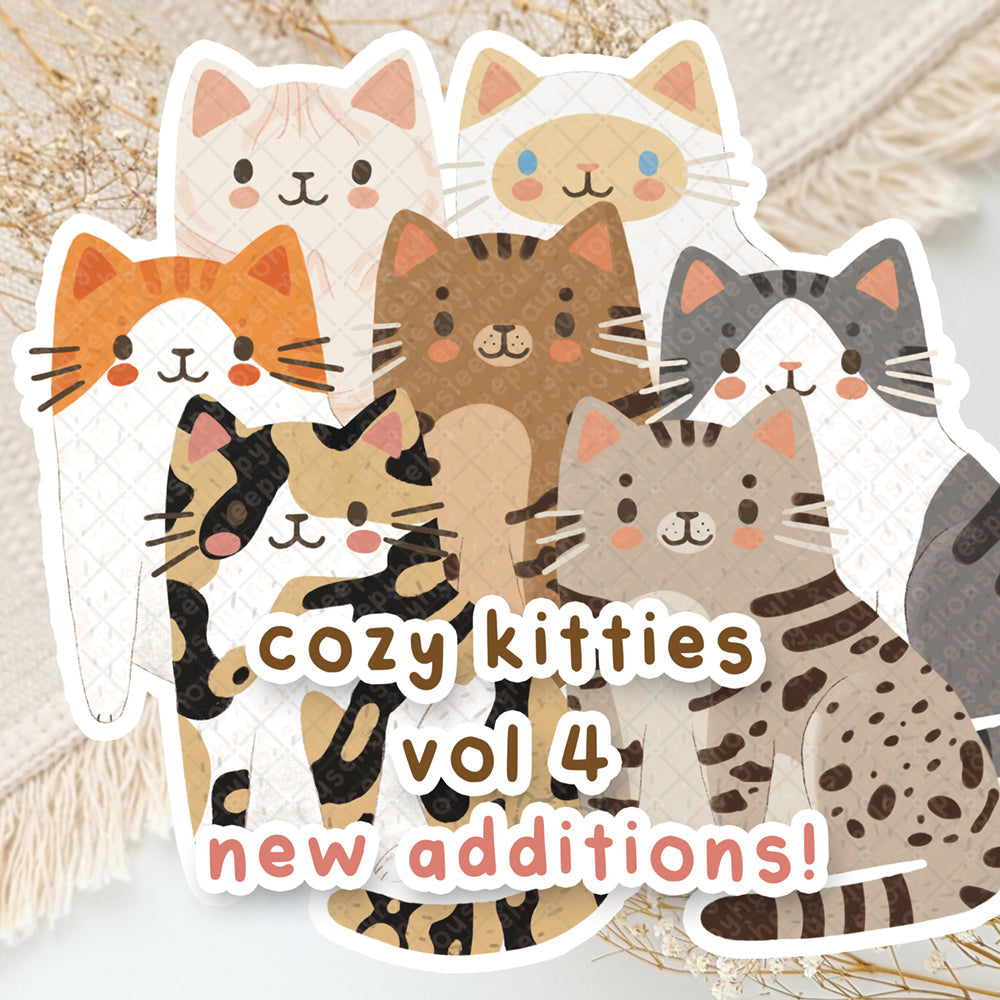 Find Your Cat Vinyl Stickers - Breed & Coat Patterns