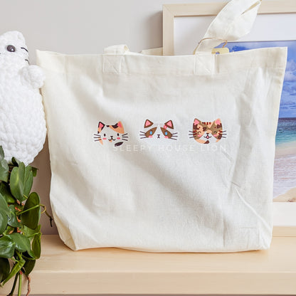 KITTY EXPRESSIONS COTTON TOTEBAG