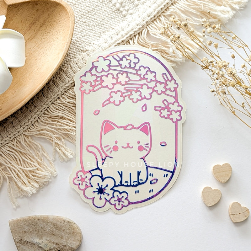 Cherry Blossom Suncatcher - Sleepy House Lion