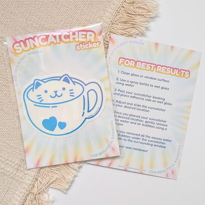 Cat-puccino Suncatcher (Manufactured)