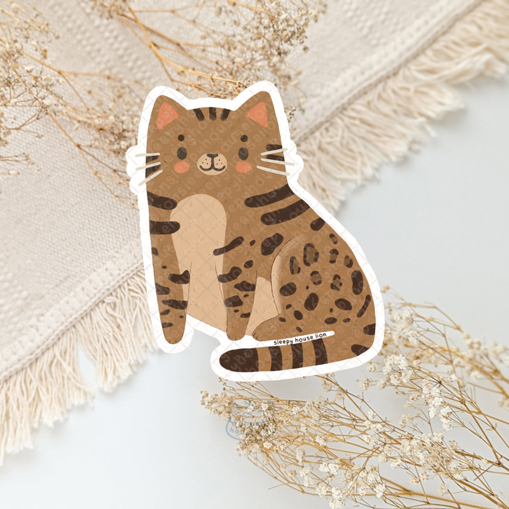 bengal cat vinyl sticker