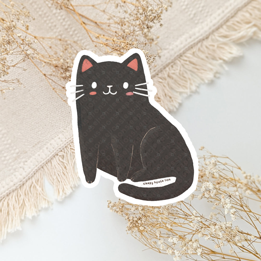 black cat void vinyl sticker