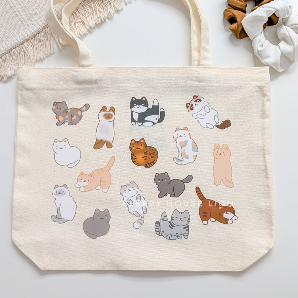 Yoga Cat Poses Totebags