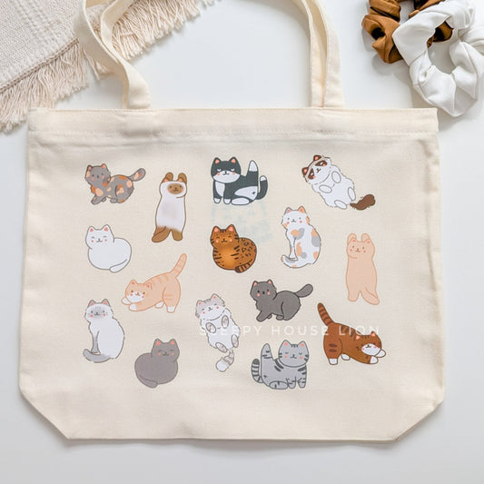 Yoga Cat Poses Totebags