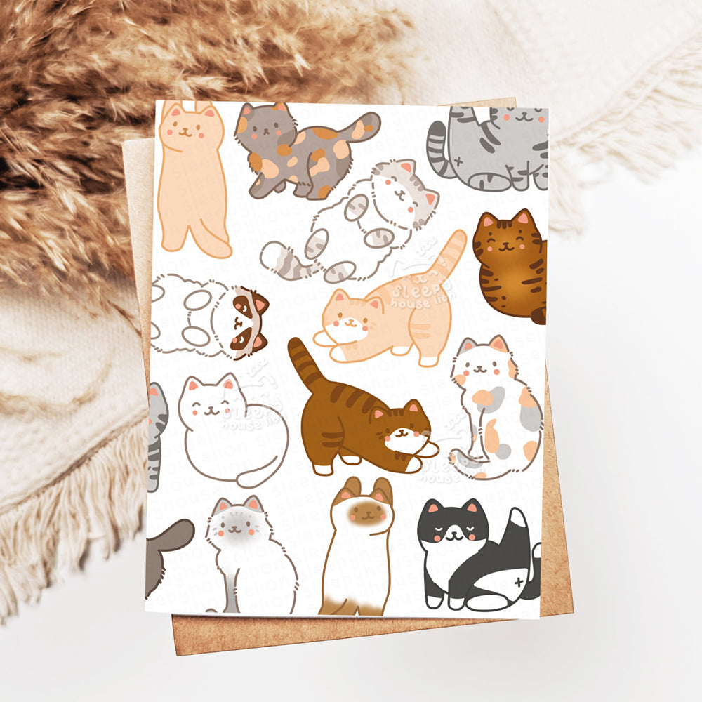 Friendly Cats General Greeting Card