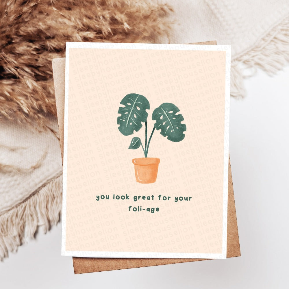 YOU LOOK GREAT FOR YOUR FOLI-AGE BIRTHDAY GREETING CARD