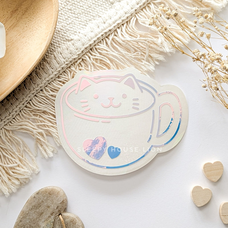 Cat-puccino Suncatcher - Sleepy House Lion