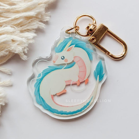 river dragon spirit keychain