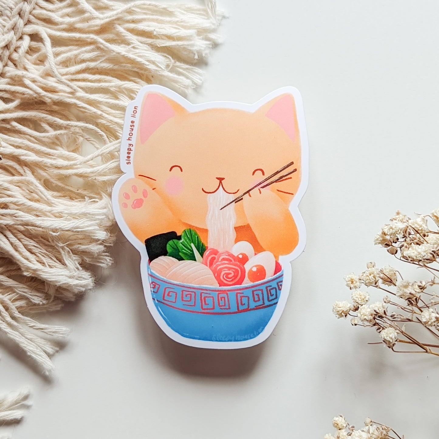 RAMEN KITTY DIE CUT STICKER