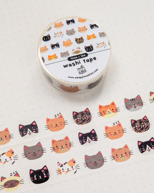 Cattitude Expressions Washi Tape