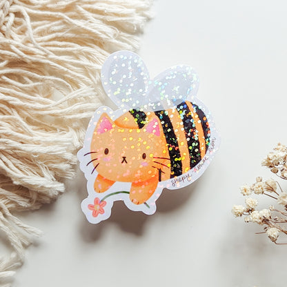 BUMBLEBEE KITTY DIE CUT STICKER