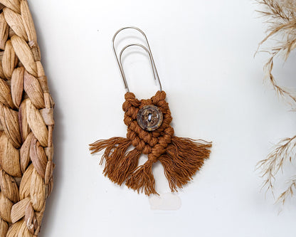 MACRAME PAPERCLIP BOOKMARKS