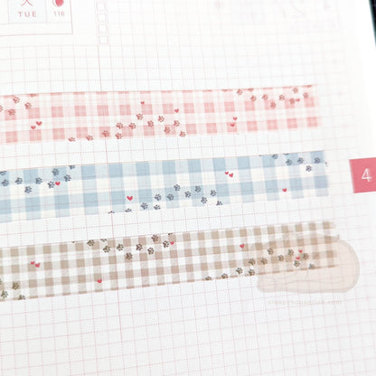 PAWS AND PLAID WASHI TAPE